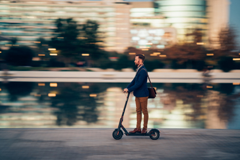 Which city has the most self-serve mopeds, bikes and scooters?