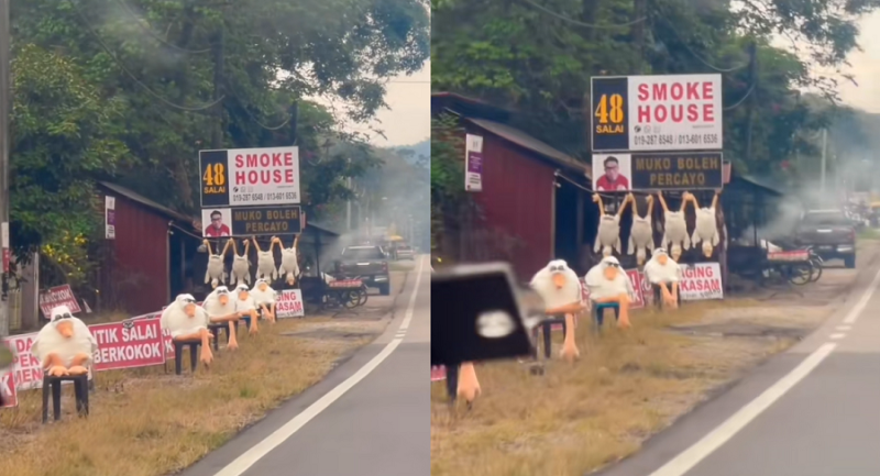 ‘Ducky’ display by restaurant to draw customers