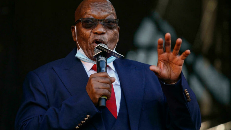 S. African ex-president Zuma turns himself in for 15-month jail term