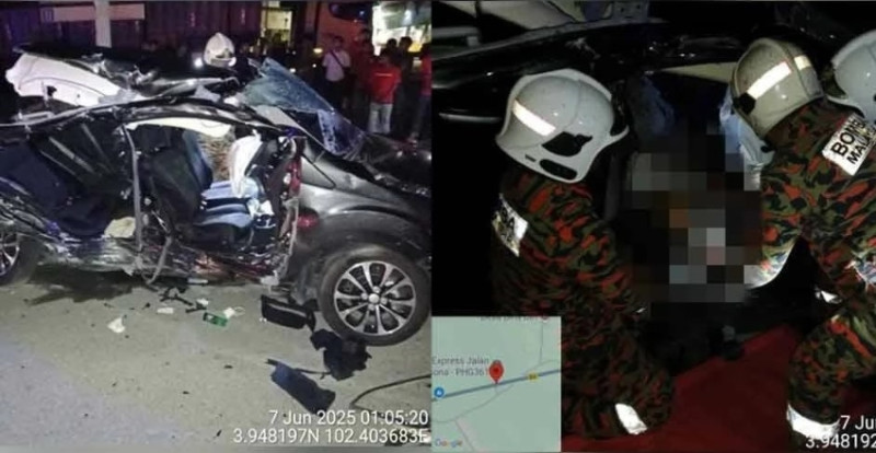 Five family members killed in Jerantut road crash