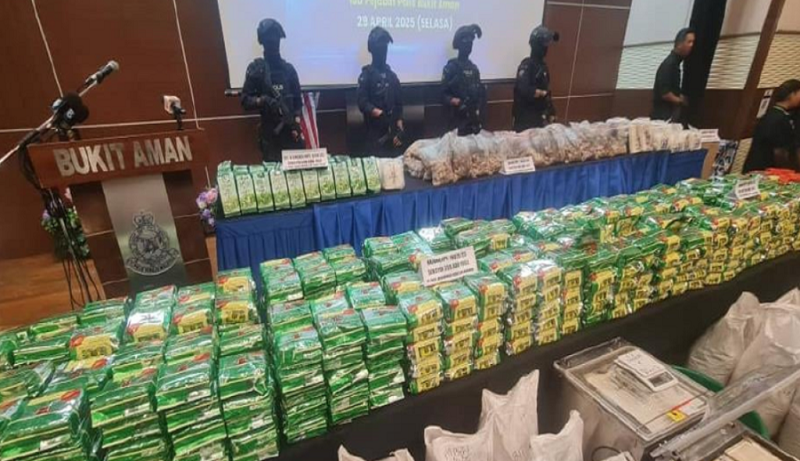 Drugs worth over RM82m to be smuggled into South Korea, Japan seized in Kajang