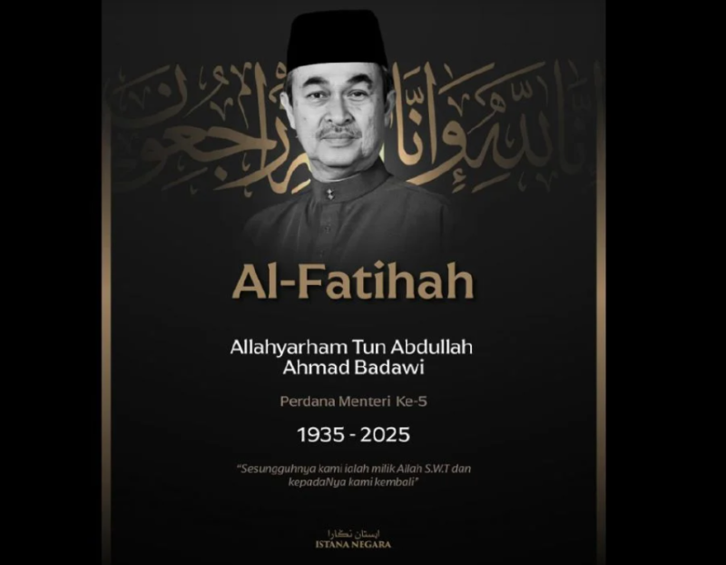 King conveys condolences on the passing of Pak Lah