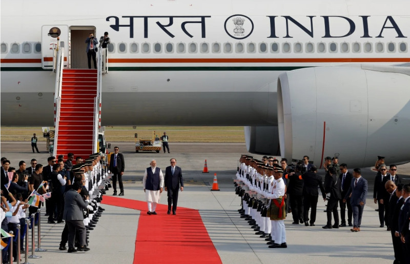 Indian PM Modi arrives in Malaysia for two-day official visit