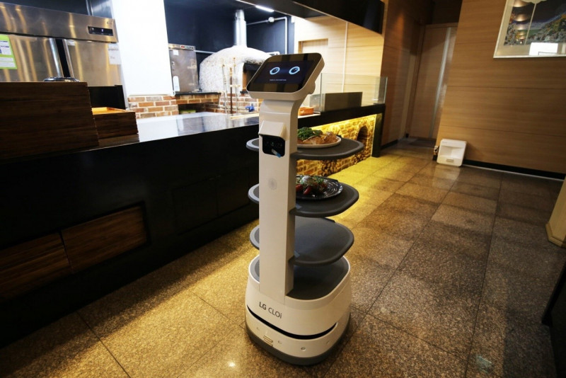 Robots are taking on new tasks in South Korean hospitals and restaurants