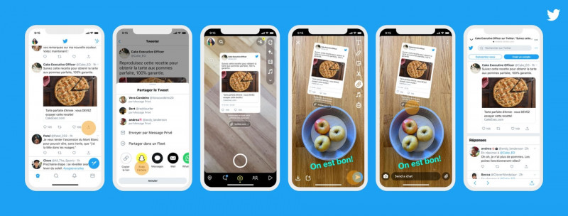 Some users can now share tweets on Snapchat, Instagram 