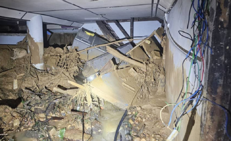 Penampang landslide: house buried in Kg Sarapung, one rescued and another missing