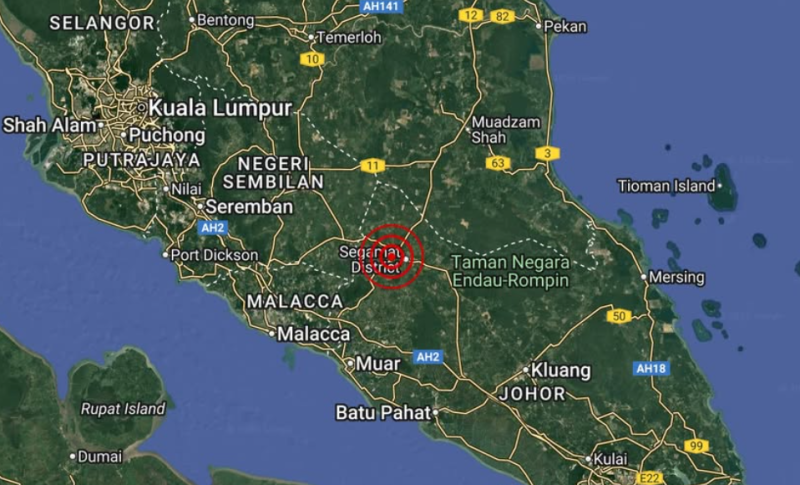 Another weak earthquake hits Johor