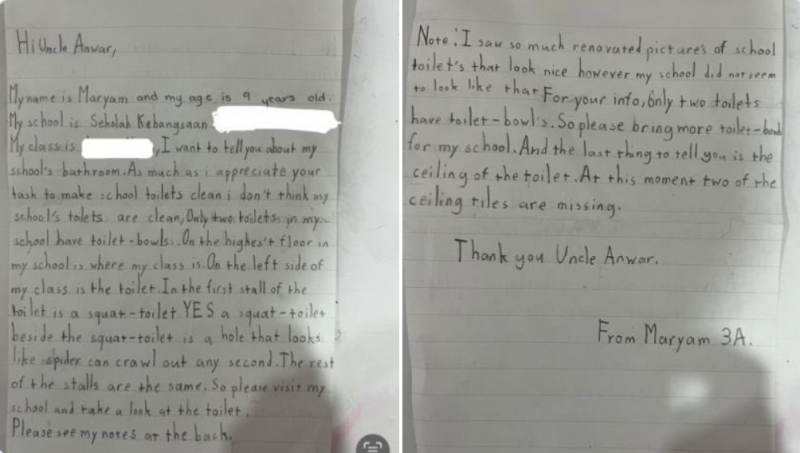 PM thanks schoolgirl for raising school toilet issue