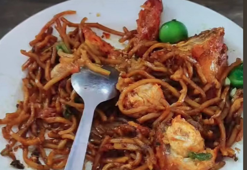 Maggot discovered in mamak mee goreng at Pahang restaurant