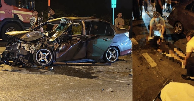 Woman killed, two injured in early-morning crash at Miri traffic junction