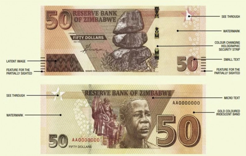 Zimbabwe’s new biggest banknote worth just RM2.50