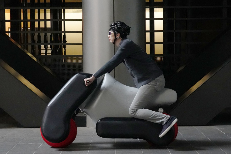 Inflatable scooter looks to the future of mobility