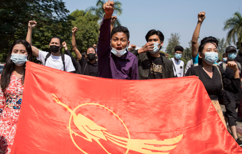 Myanmar military widens coup dragnet as scores protest at university