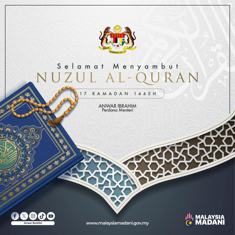 Nuzul Al-Quran: PM calls on Muslims to analyse, interpret the Quran