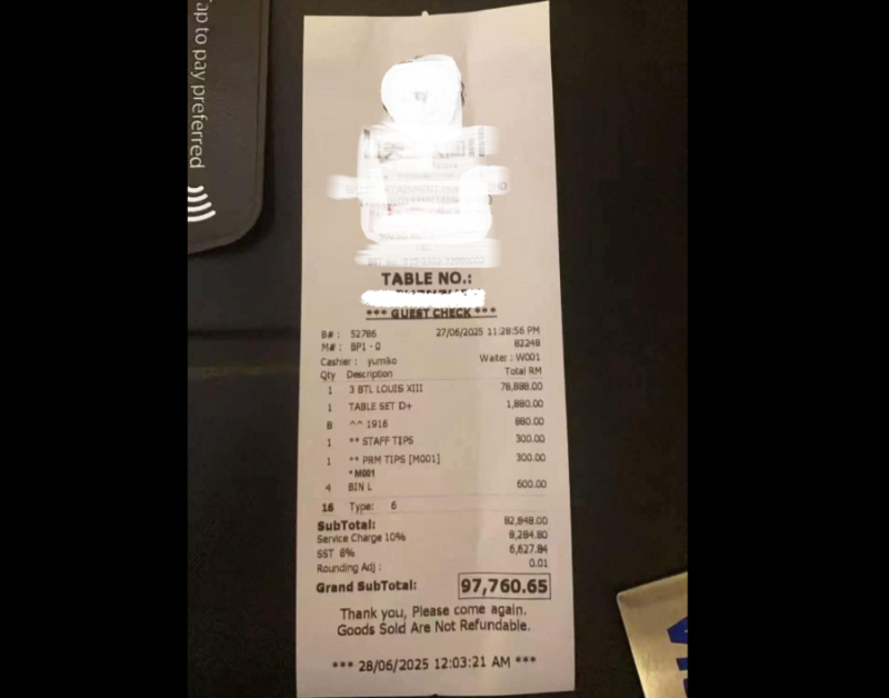 RM100k KTV bill leaves netizens shocked