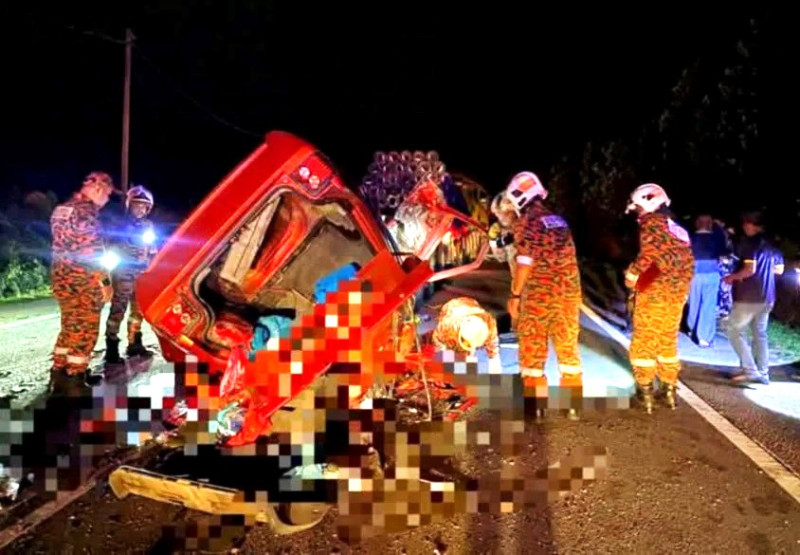 Foreigner dies in head-on collision on Johor Baru-Mersing Road