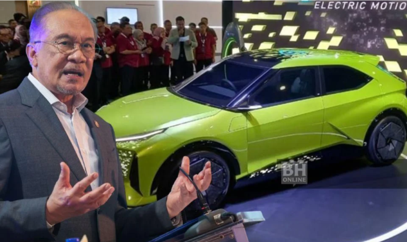 Impressed with the new Perodua EV, Anwar says he will be its ‘main marketing officer’