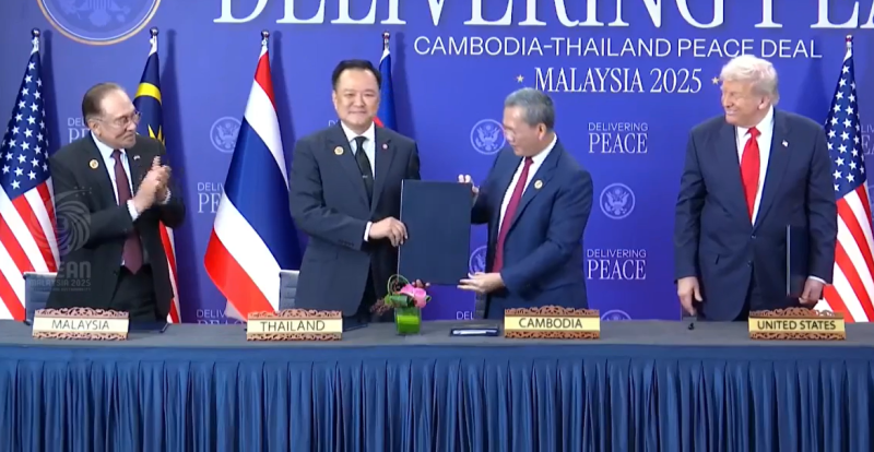 Anwar-Trump witness signing of Thailand-Cambodia peace deal