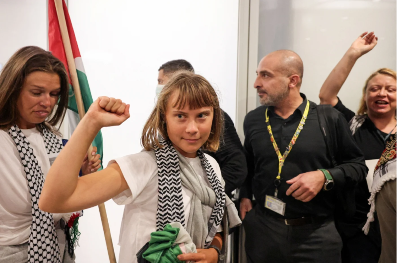 Greta Thunberg lands in Greece with expelled Gaza flotilla activists