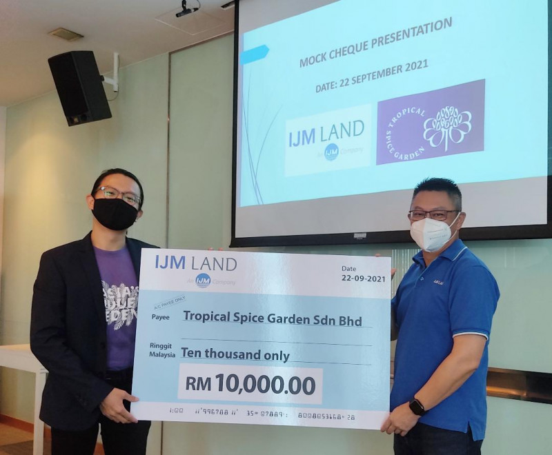 IJM Land donates RM20,000 to Tropical Spice Garden’s revival