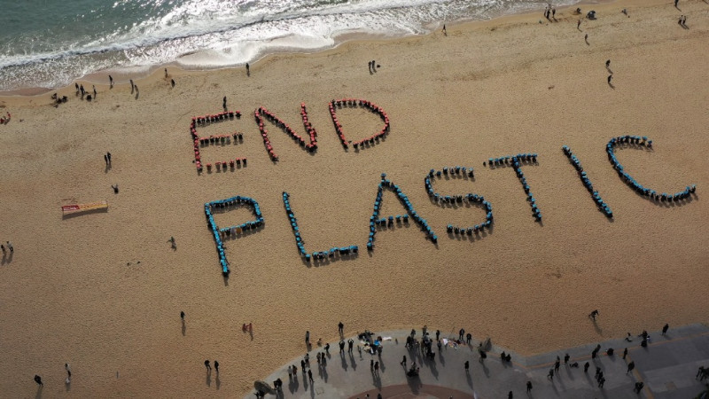 Activists send bold message to governments to end plastic use