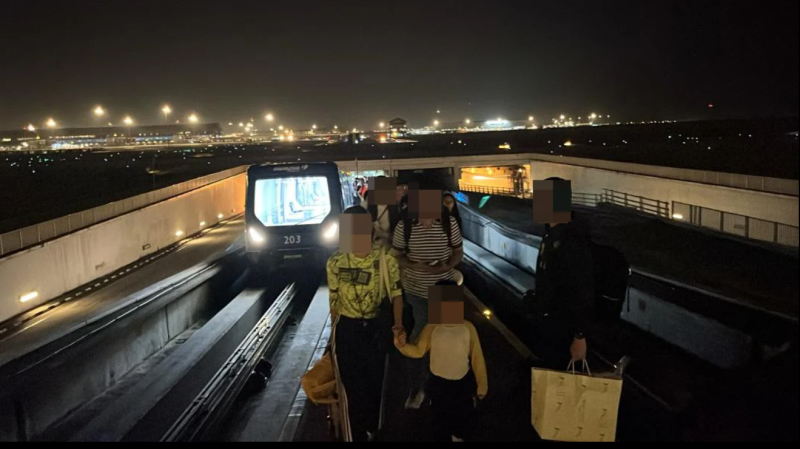 KLIA Aerotrain breaks down - again: Passengers with kids, luggage forced to walk in the dark