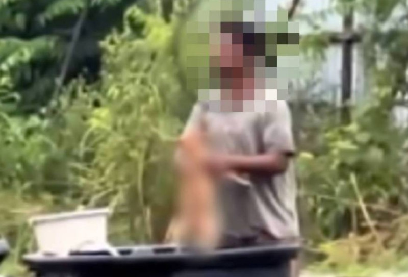 Police nab man suspected of submerging puppy in water