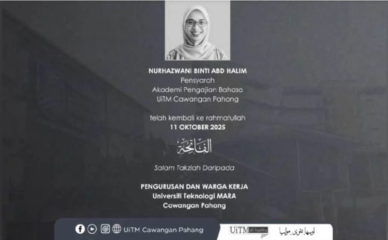 UiTM lecturer drowns in hotel swimming pool in Kemaman