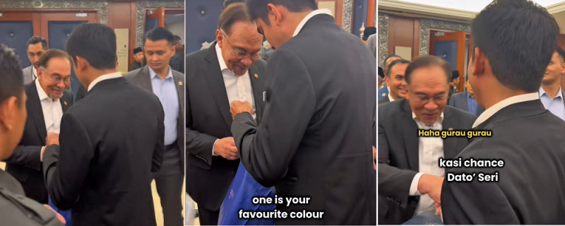 ‘So, when is the big day?’ Anwar asks Syed Saddiq