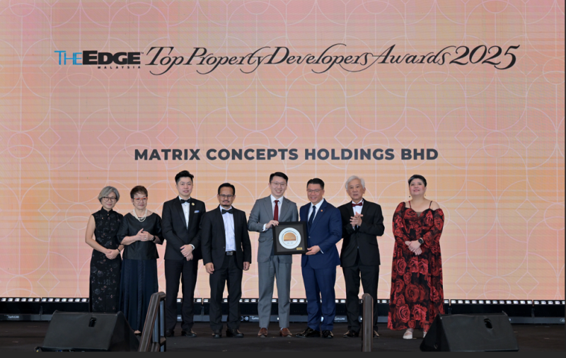 Matrix Concepts ranks among top 10 at The Edge Malaysia Top Property Developers' Awards 2025