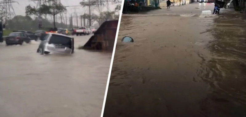 Heavy rains trigger flash floods in several locations around the Klang Valley (video)