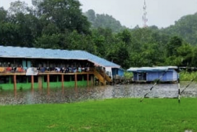 S’wak’s SK Kuala Bok swamped after continuous downpour