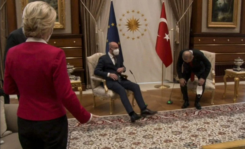 ‘Sofagate’: Turkey, EU blame each other in seating row that left EC head standing