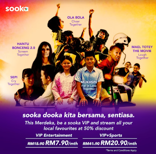 sooka embraces the spirit of Merdeka with iconic local content 