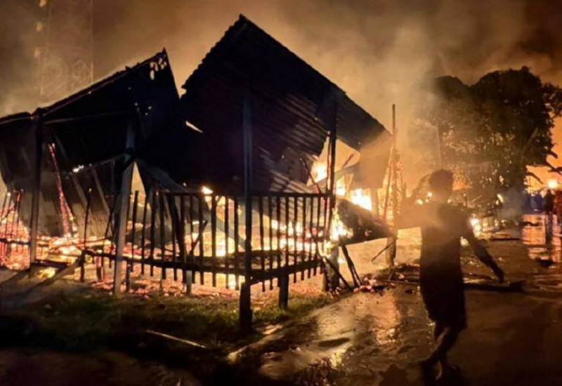 30 houses destroyed in fire in Sandakan