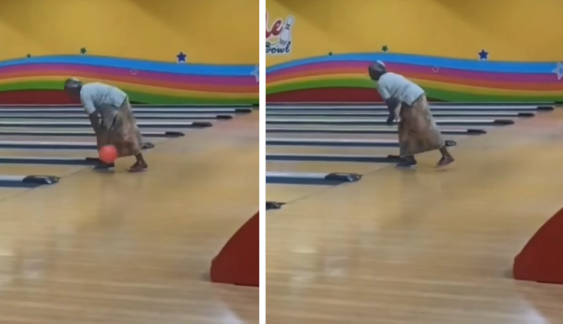 ‘Aunty strike’ bowls perfect score, steals limelight at bowling alley