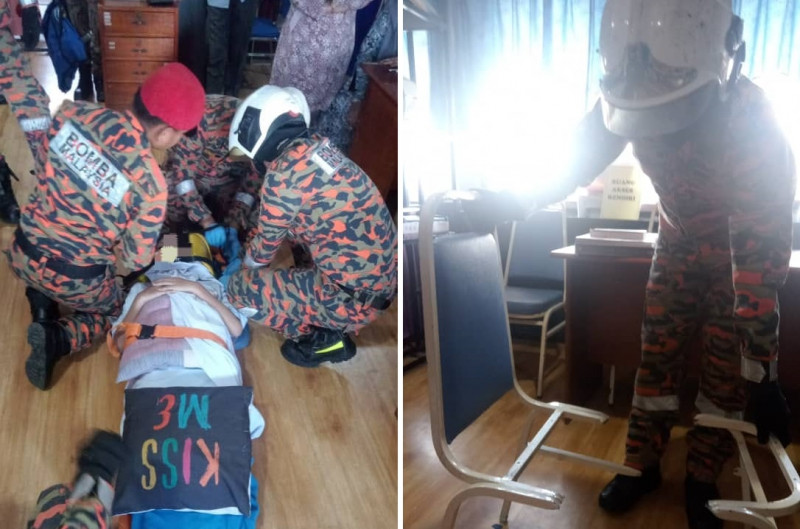 Firefighters help free student who got ‘stuck’ in her chair
