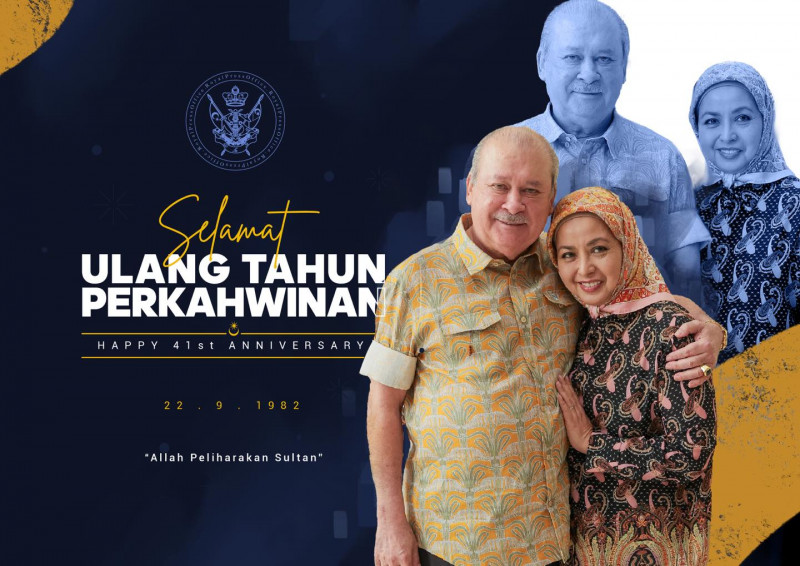 Johor sultan, queen celebrate 41 years of marriage