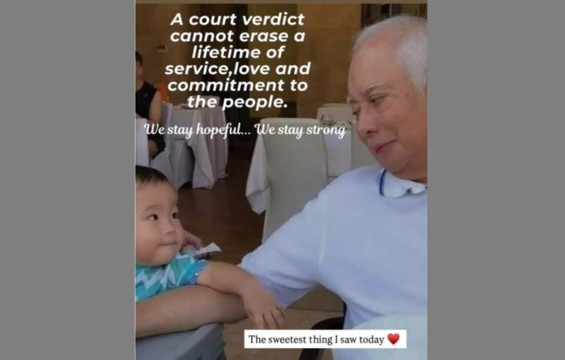 'Court verdict cannot erase lifetime of service,' - Najib's daughter