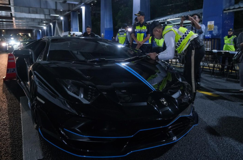 Lamborghini among 27 vehicles seized by RTD during operation in Bangsar