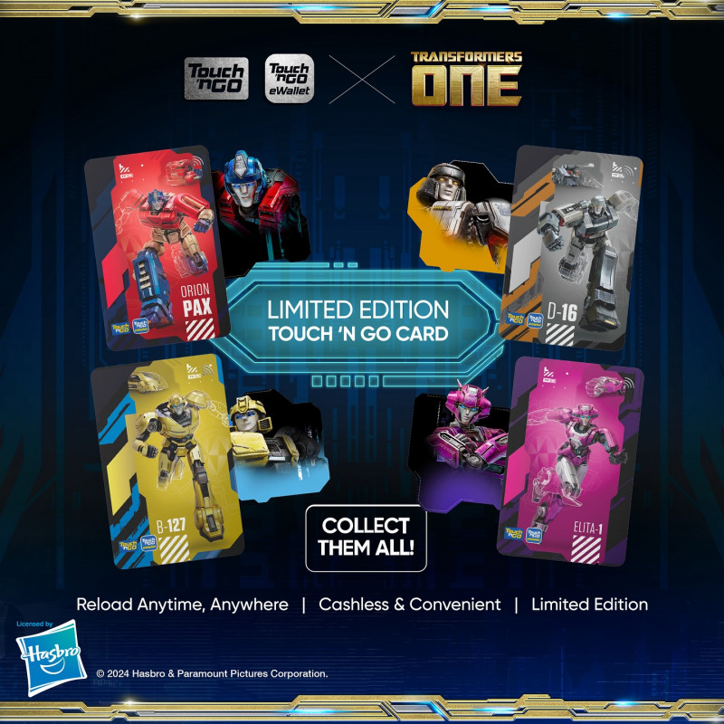 Touch 'n Go launches Transformers One cards and RFID tags