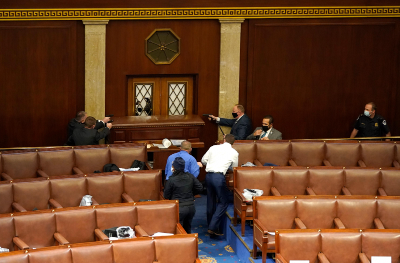 Woman shot in US Capitol unrest dies