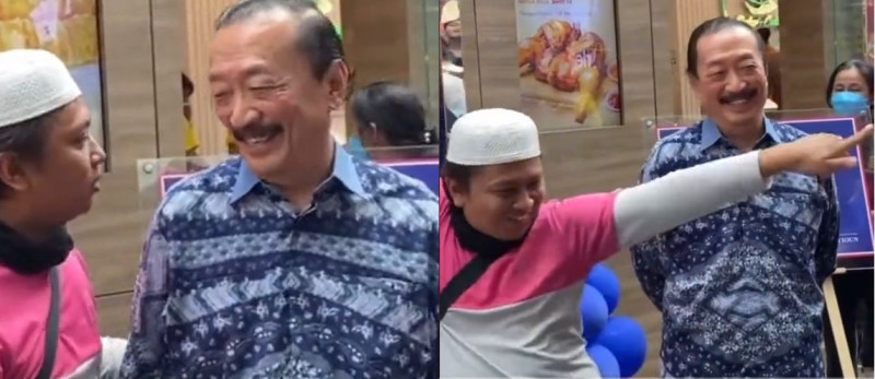 Delivery rider enthused by encounter with tycoon Vincent Tan