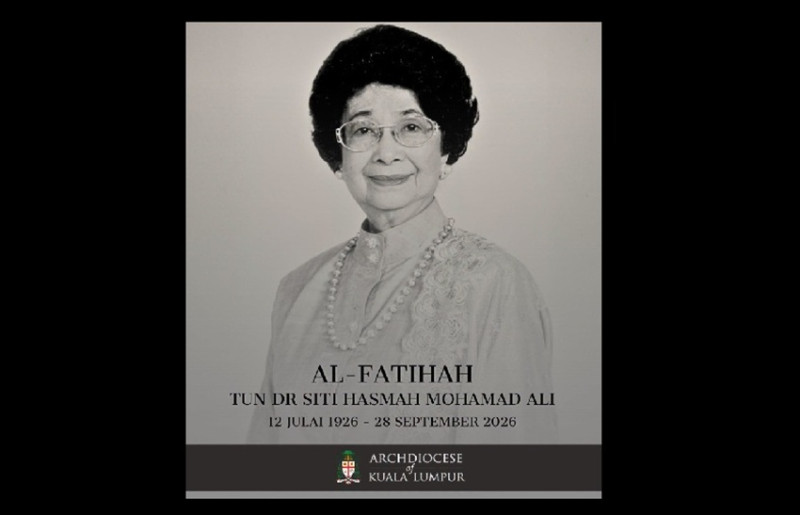 Archbishop of Kuala Lumpur expresses condolences over passing of Dr Siti Hasmah