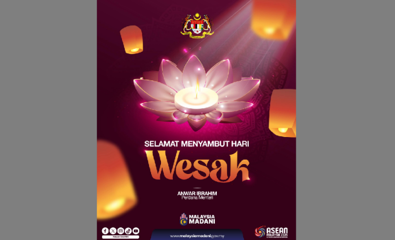 Embrace the spirit of Wesak Day for a united, harmonious nation, says PM