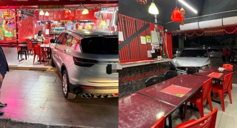 SUV crashes into restaurant, driver accidentally presses gas pedal