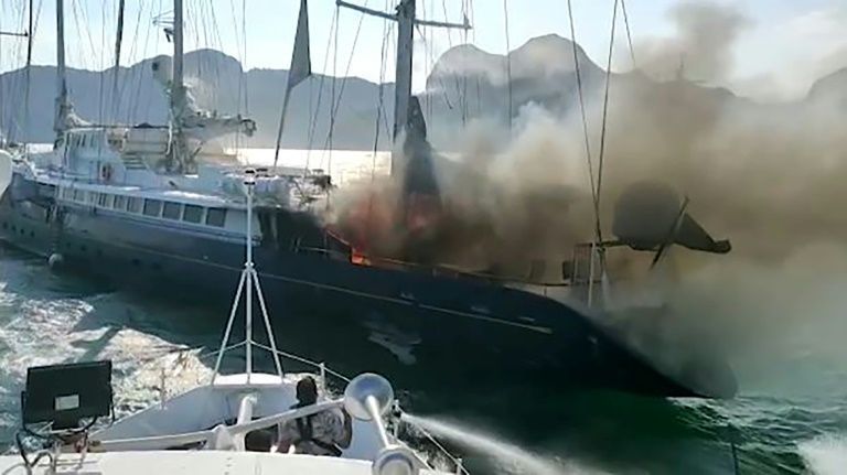 Yacht once owned by French tycoon sinks off Langkawi