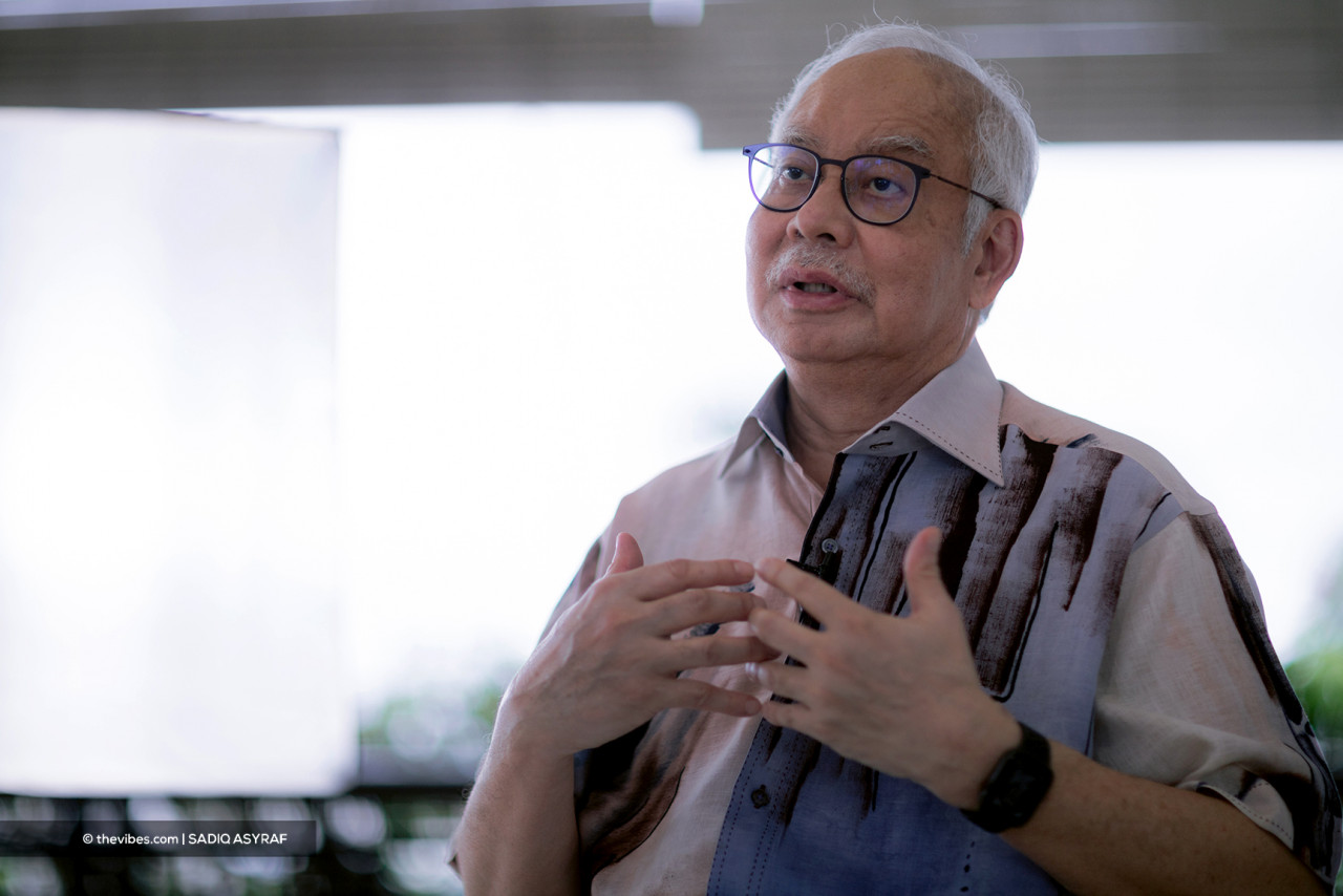 Datuk Seri Najib Razak says the abrupt removal of him and his staff from office following GE14 was part of a ‘personal vendetta’ against him. –  SADIQ ASYRAF/The Vibes pic, May 15, 2021